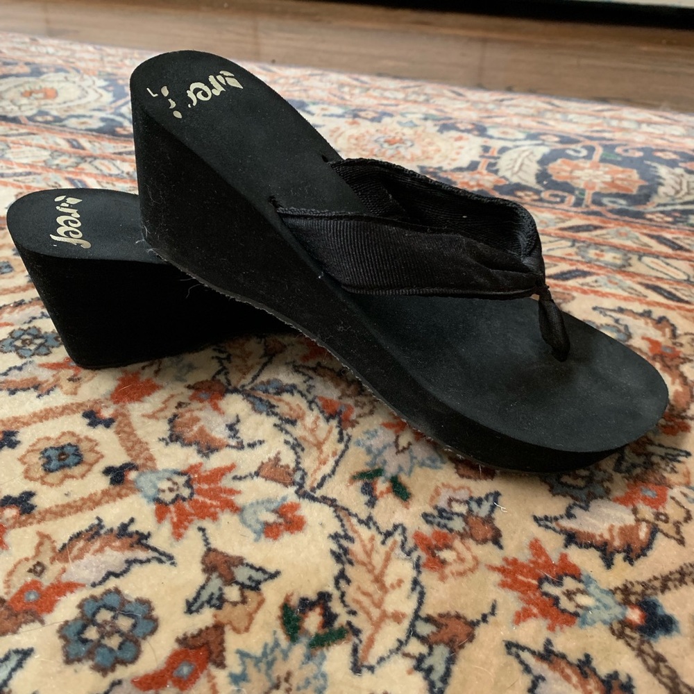 Reef wedge sandals sz 7 black